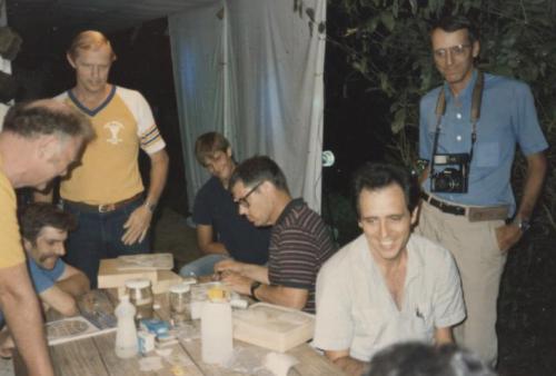 Lepidoptery (butterfly) research team at Selva Verde, c. 1986 Image
